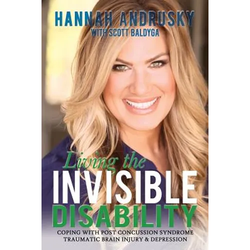 Paperback book cover with smiling blonde woman and bold 'Invisible Disability' title