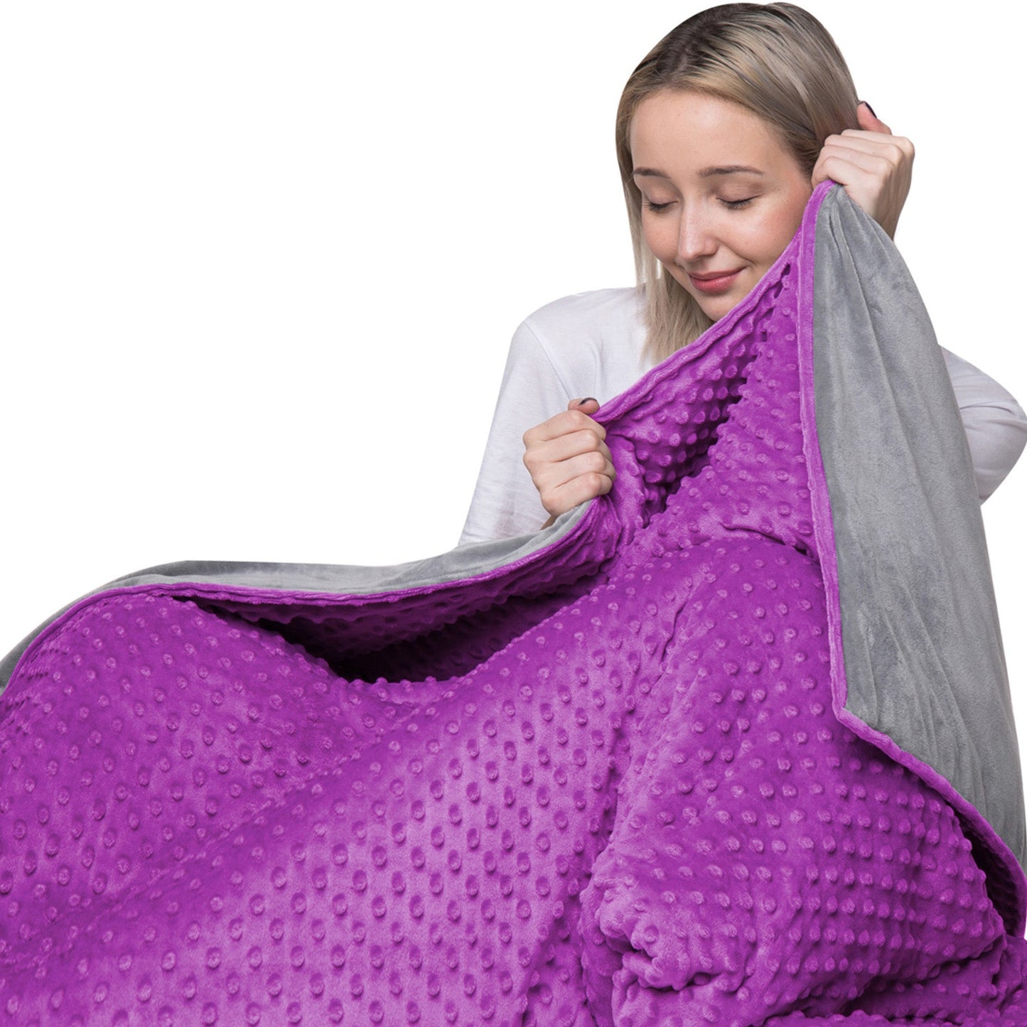 10 Lbs 48'' x 72'' Weighted Blanket for Kids with Removable Cover Hazli Collection