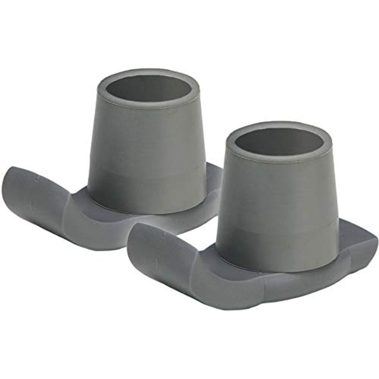 Nova GO mobility walker glide ski pair, gray U-shaped glide pads