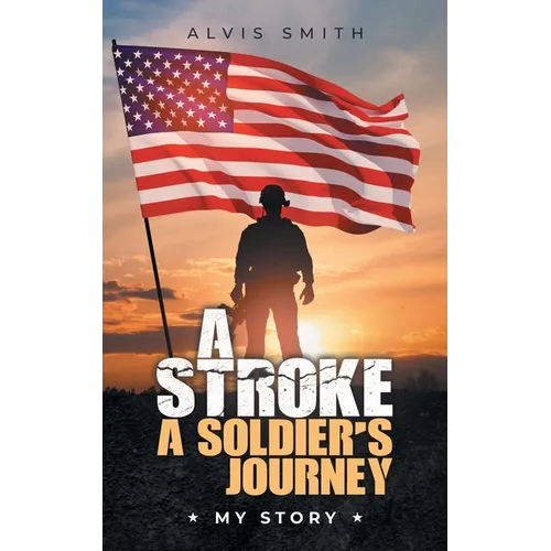 Paperback book cover with soldier silhouette holding waving U.S. flag; title text.