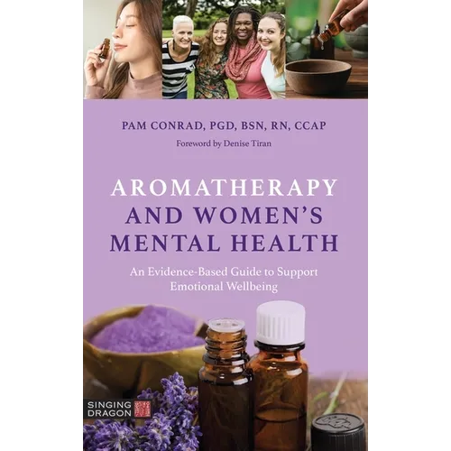 Paperback book: Aromatherapy and Women’s Mental Health cover with oil bottles