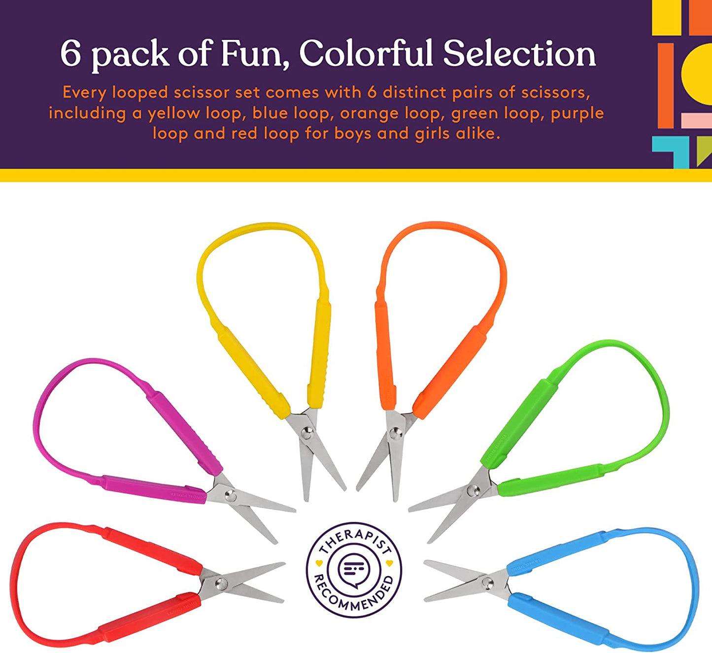 Mini Loop Scissors 5.5" (6 Pack)
