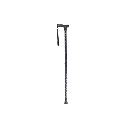 Comfort Grip cane with dark handle and vertical shaft with grip texture