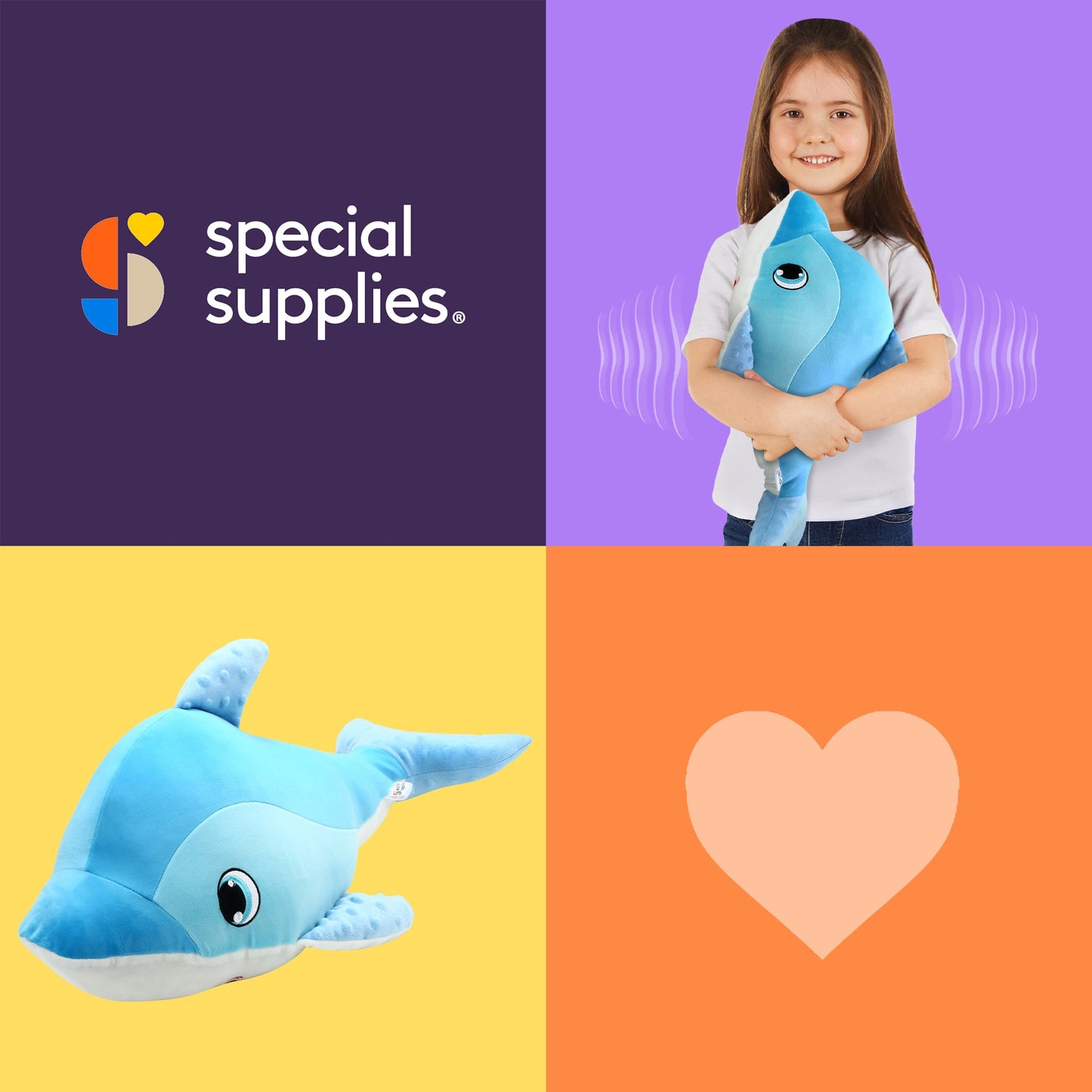 Sensory Vibrating Pillow-Whale