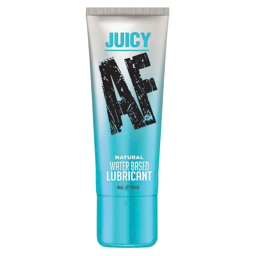 Juicy AF natural water-based lubricant, 4 oz (118 ml) squeeze tube