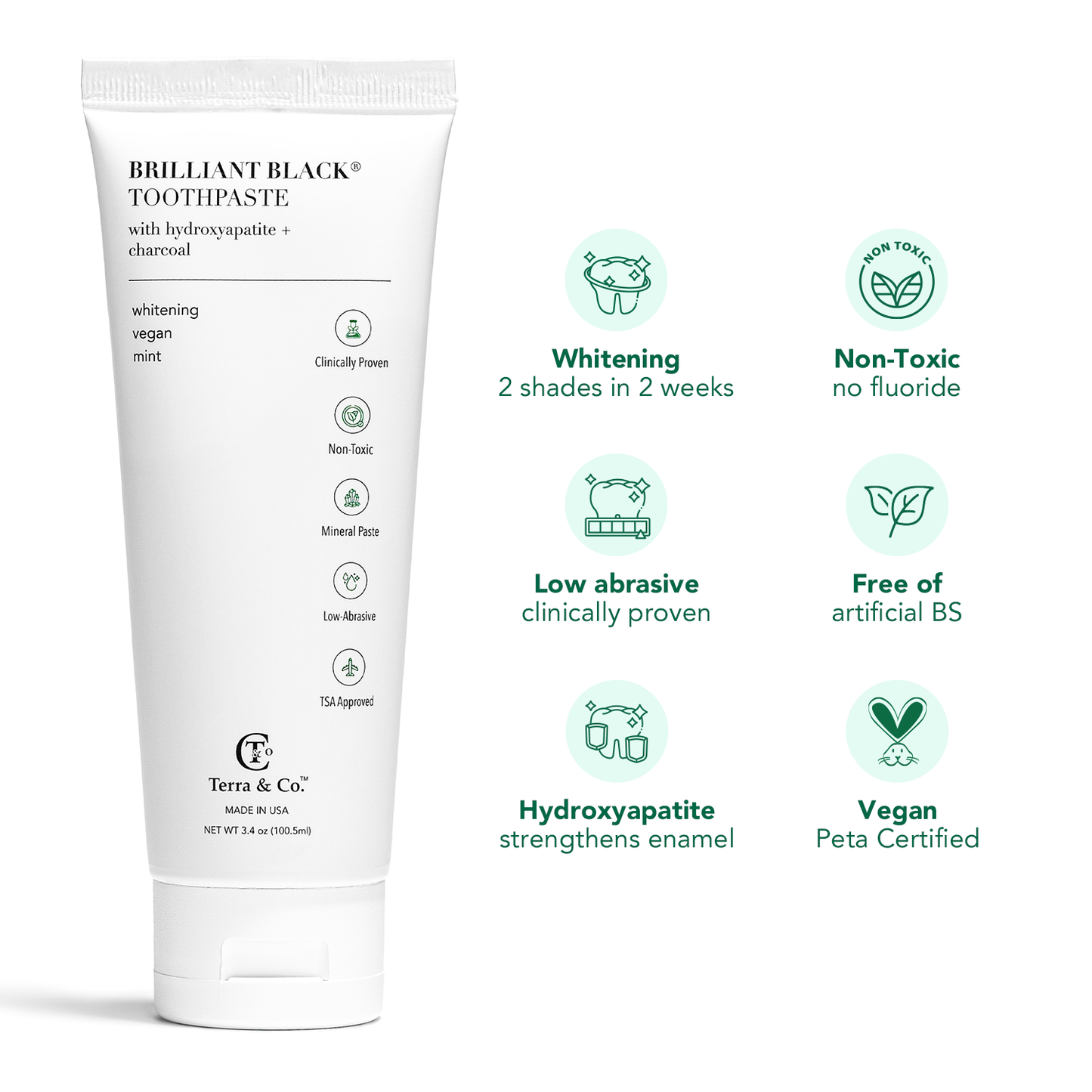 Charcoal Oil Pulling + Hydroxyapatite Toothpaste Bundle Terra & Co.