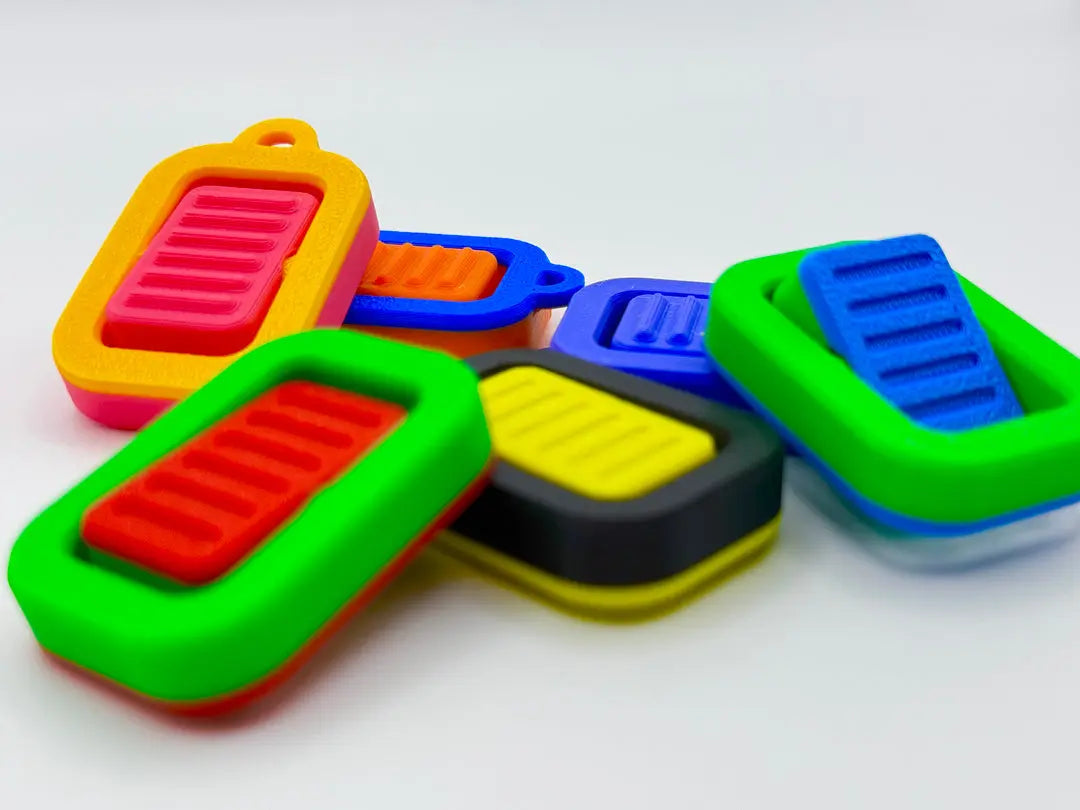 Flip Switch Fidget 12-Pack – Clicky Sensory Keychain Fidgets | Classroom & Therapy Bulk Set Main Street Collective
