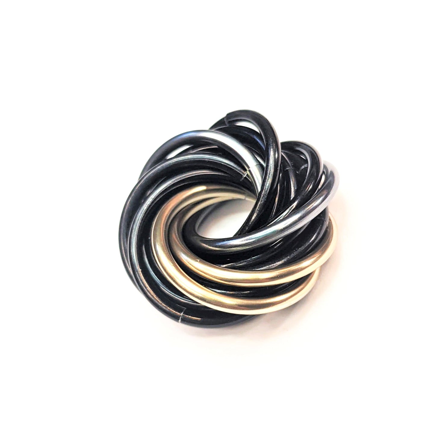 Möbii® ECLIPSES Collection: Shiny Multicolor Fidget Stress Balls Steel Lynx