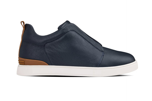 CALTO - J1934 - 2.6 Inches Taller (Navy) - Slip-On Snoafers