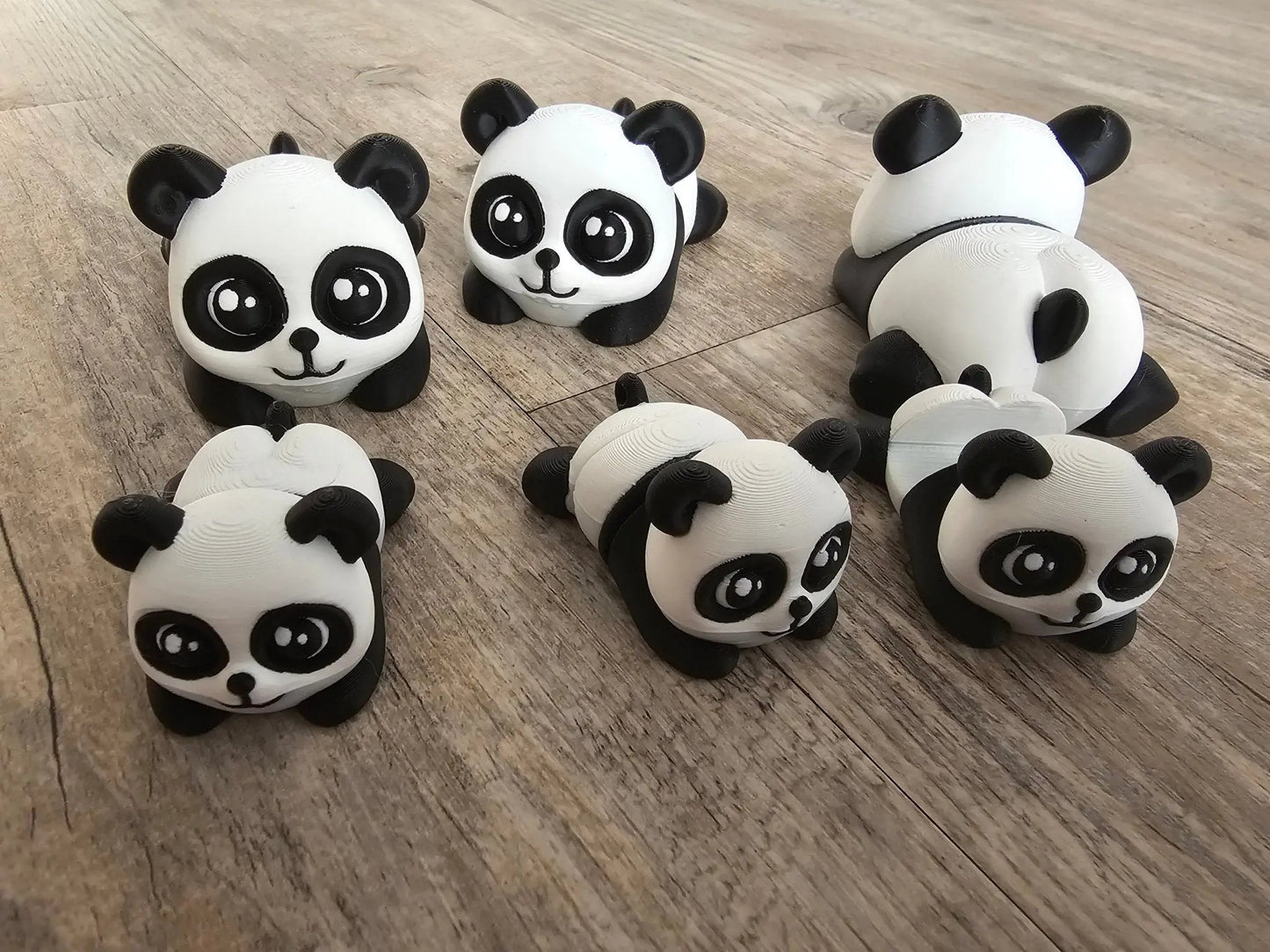 Panda Family Fidget Set – 6-Piece Bundle with Phone Holder | ADHD Sensory Desk Toy Collection Main Street Collective
