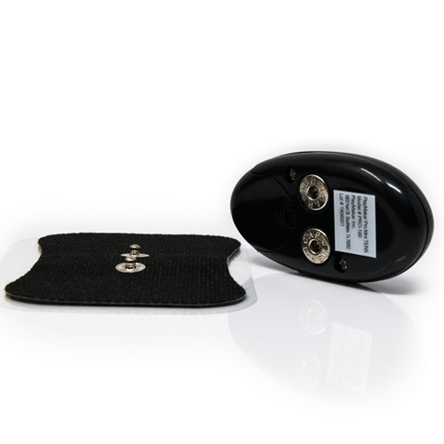 WiTENS wireless TENS unit controller with electrode pad and snap connectors
