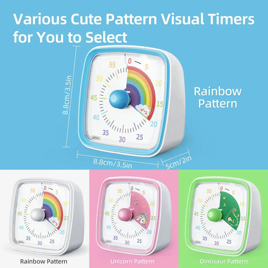 Children's Night Light Visible Learning Timer, 60-minute Countdown Kitchen Accessory Digital Timer for Home and School Supplies The Shopper Stop
