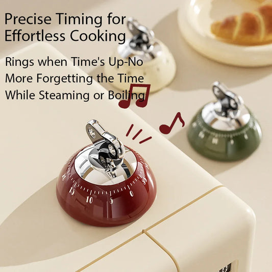 Magnetic 60-Minute Mechanical Kitchen Timer, Loud 70dB Countdown Alarm, No-Battery Cooking & Baking Timer FanzyMarket