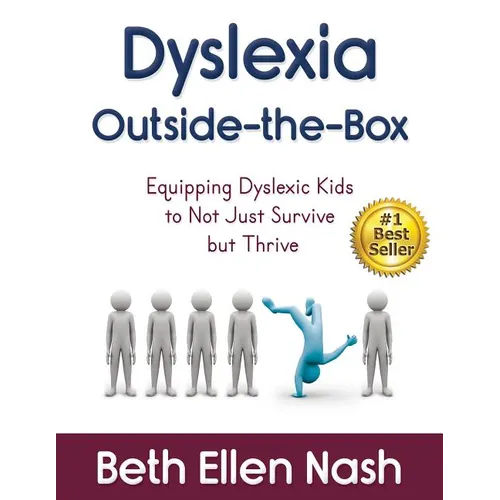 Paperback book titled Dyslexia Outside-the-Box by Beth Ellen Nash, bestseller badge