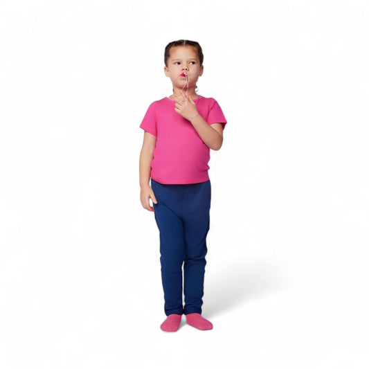 The Everday Sensory Friendly Pink Tee w Chewy Necklace-*actual chewy necklace design may vary, but color will match tee*