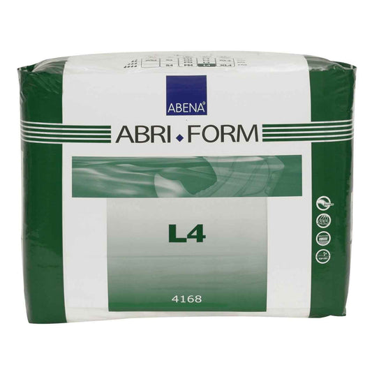 Abri-Form Level 4 adult diapers, L4 size box with plastic backing