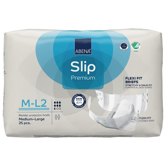 Abena Slip Premium Flexi Fit briefs M-L2, 25 pcs, stretch & snug fit