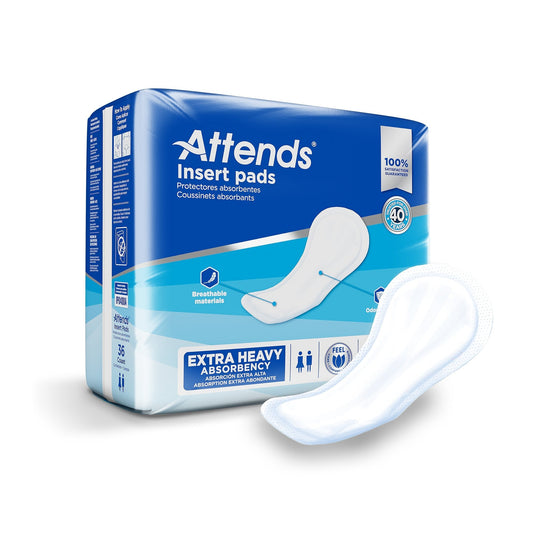 Attends extra heavy insert pads, 36-count pack with one pad shown