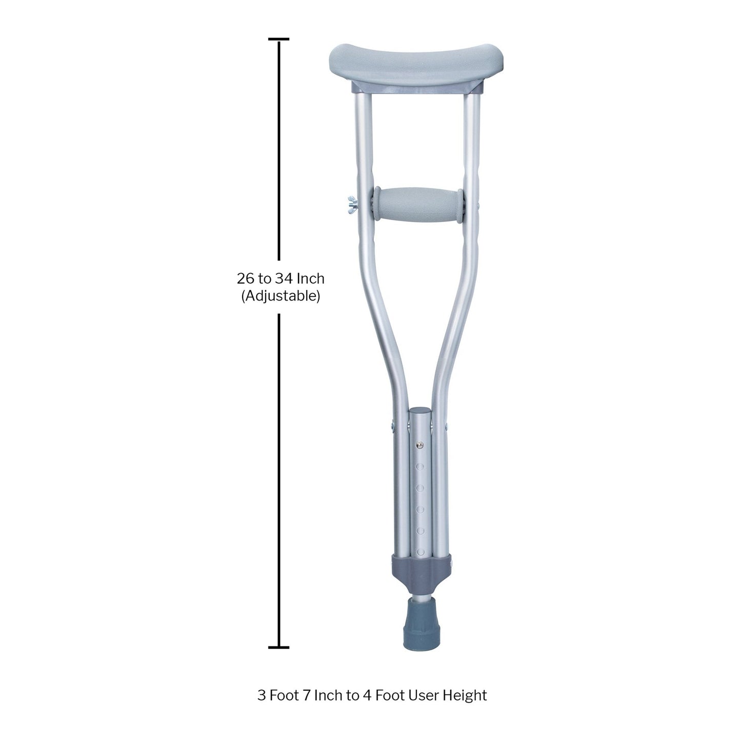 McKesson Underarm Crutches for Children 3'7" to 4' 146-10427 Medsitis