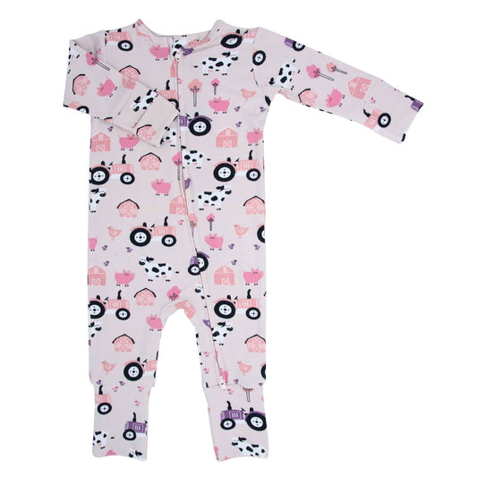 Tractors and Cows Convertible Romper