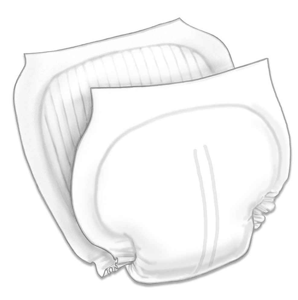Covidien wings contoured insert pad, white disposable absorbent pad with leg opening
