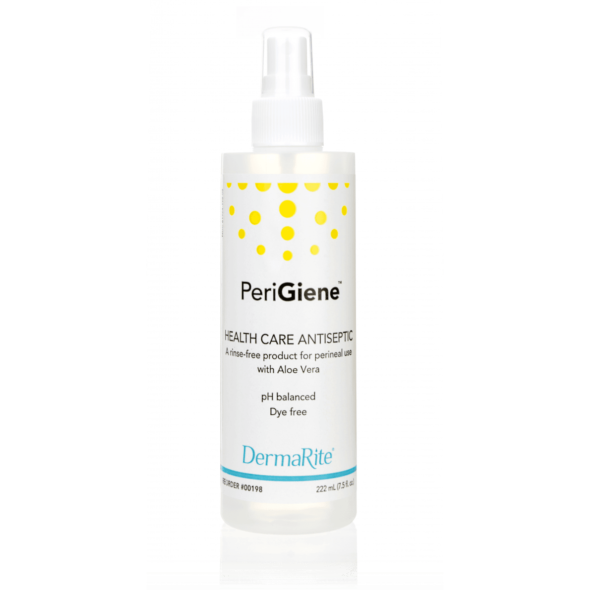 PeriGiene rinse-free perineal antiseptic cleanser bottle with spray pump, 8 oz