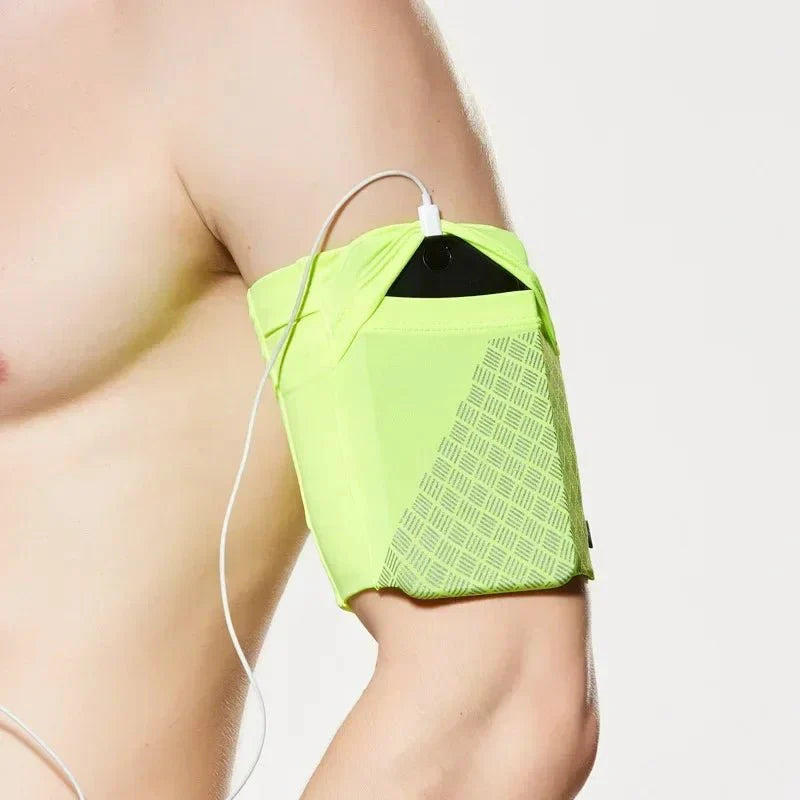 Elastic Running Arm Bag – Anti-Slip with Earphone Hole and Key Pocket