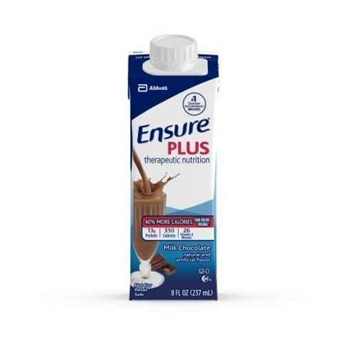 Ensure Plus therapeutic nutritional shake carton, chocolate, 8 fl oz (237 ml)