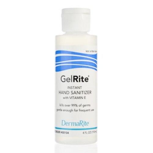 GelRite instant hand sanitizer bottle with vitamin E, 4 fl oz squeeze bottle