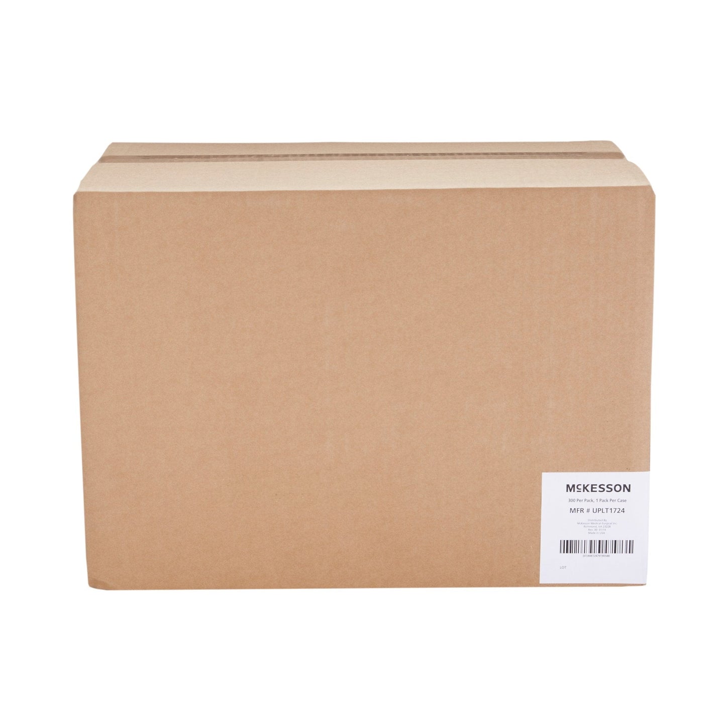 McKesson underpads shipping box with product label