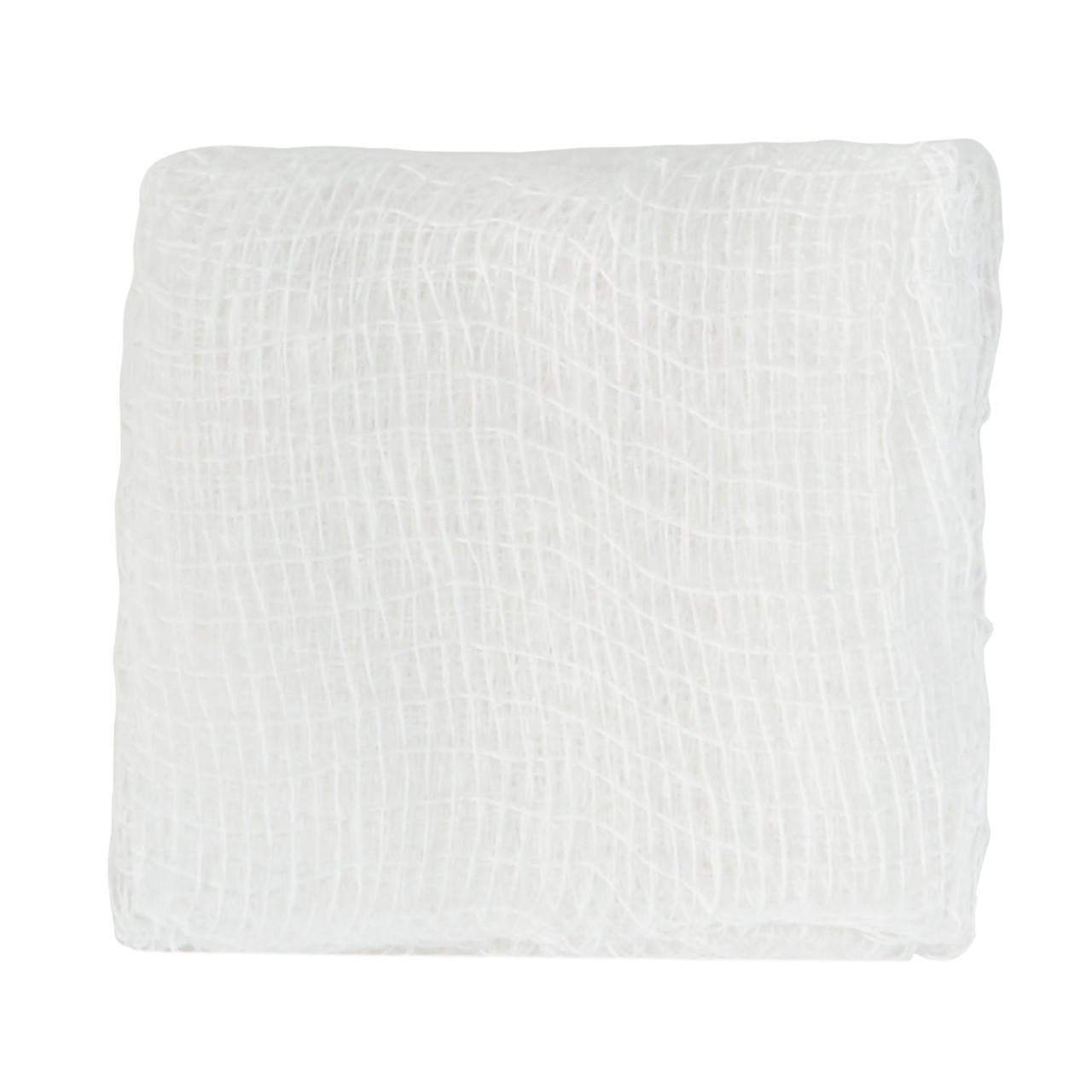 Sterile woven gauze sponge square, 2x2 in, white 8-ply weave