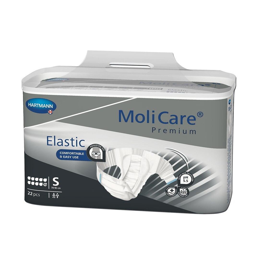 MoliCare Premium elastic briefs pack, size S, 22-count