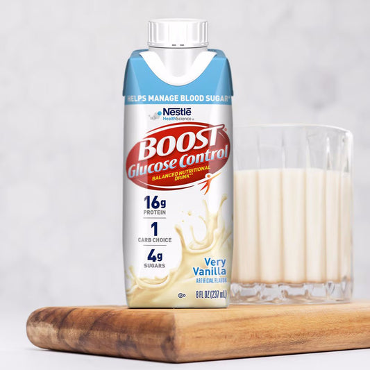 Very Vanilla Boost Glucose Control carton with serving cup, 8 fl oz (237 mL)
