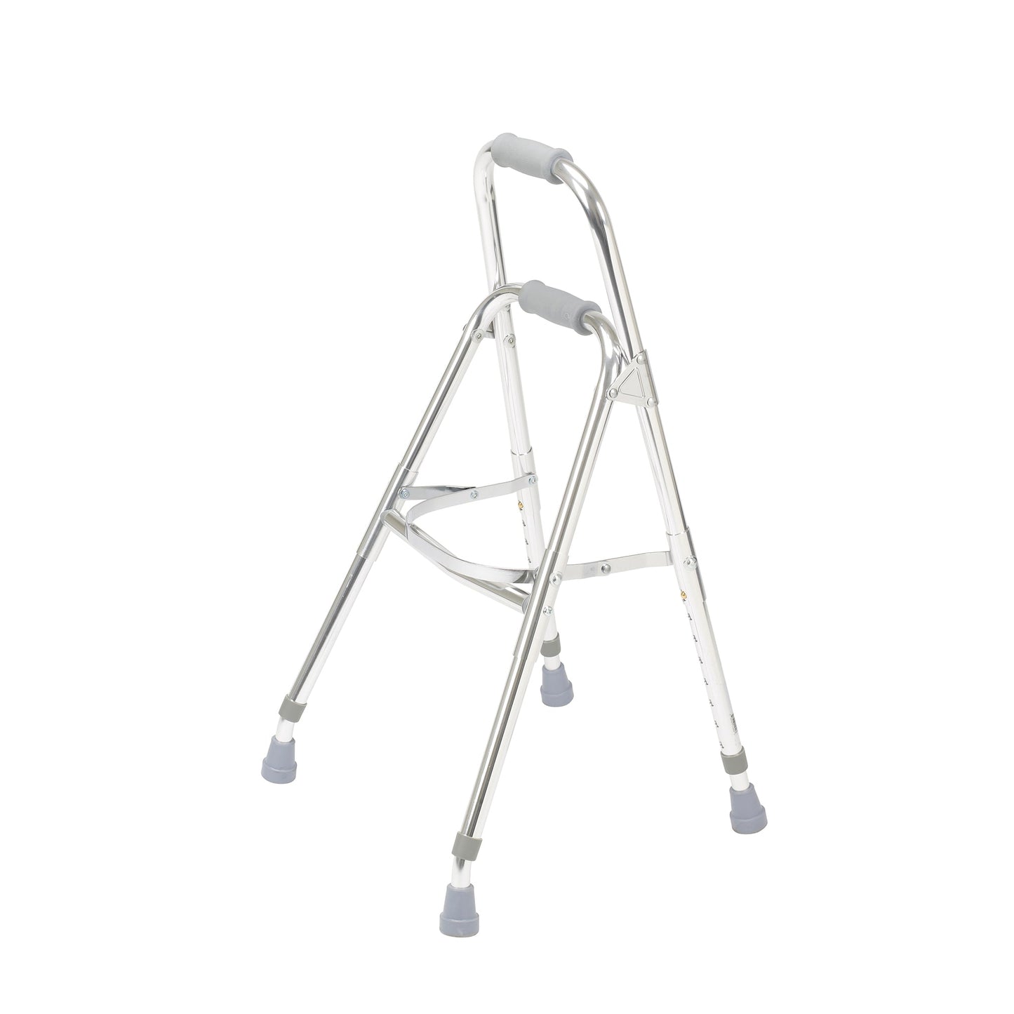 Side style hemi one arm walker with padded hand grips and four legs