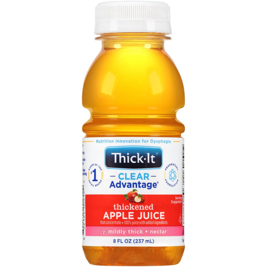 Thick-It Clear Advantage thickened apple juice, mildly thick nectar—8 fl oz bottle
