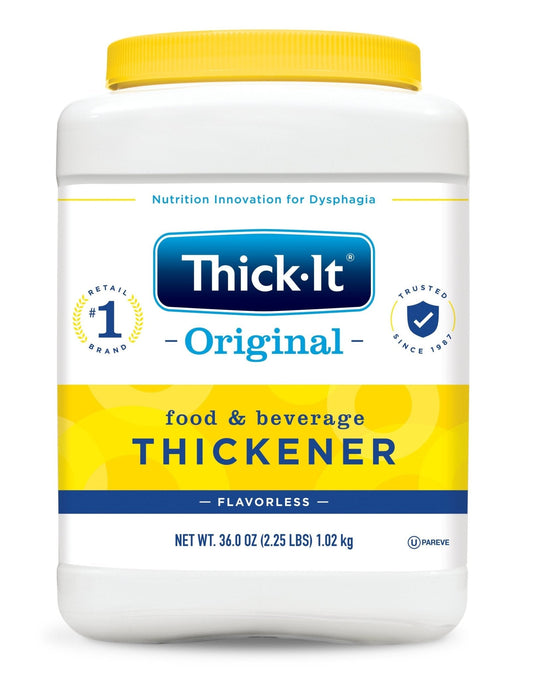 Thick-It Original food & beverage thickener, 36 oz jar with yellow lid