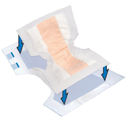 M-XL contour booster pads with absorbent center and wing supports.