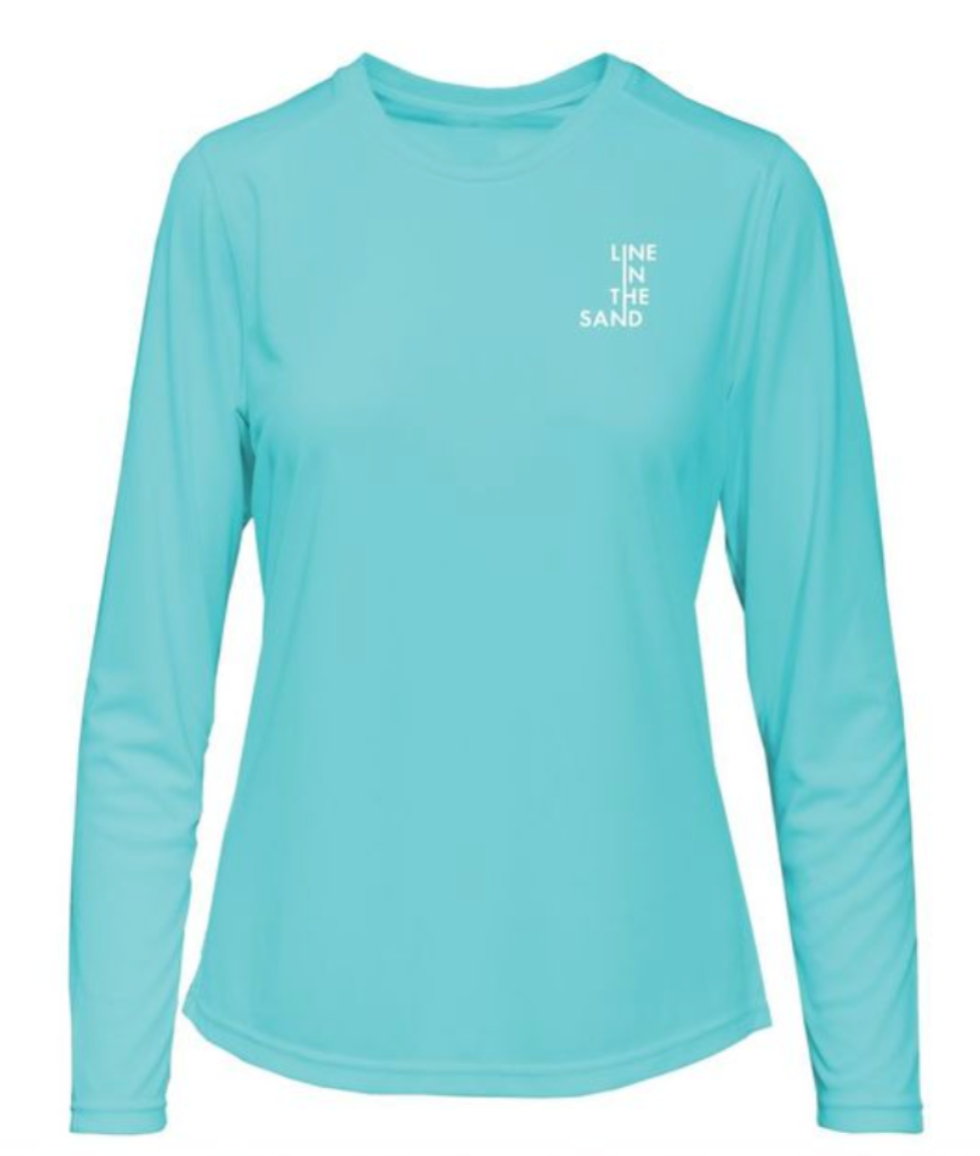 aqua blue long sleeve rashguard 