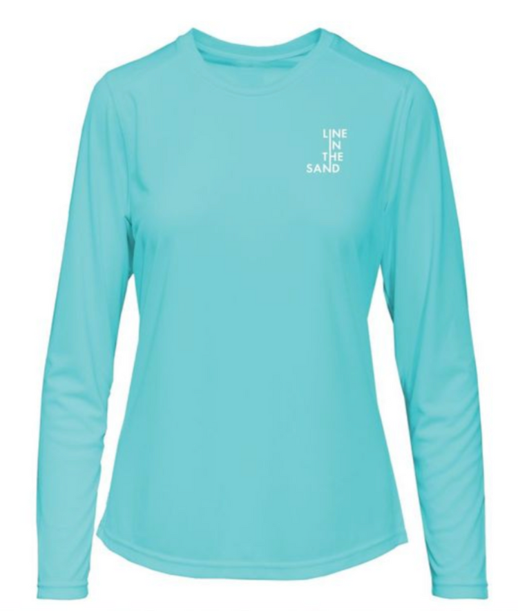 aqua blue long sleeve rashguard 