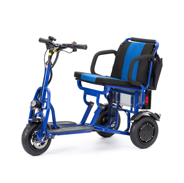 blue scooter