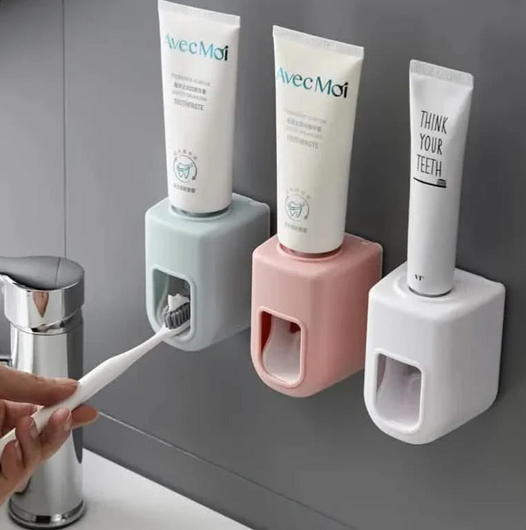 Wall mounted toothpaste dispenser