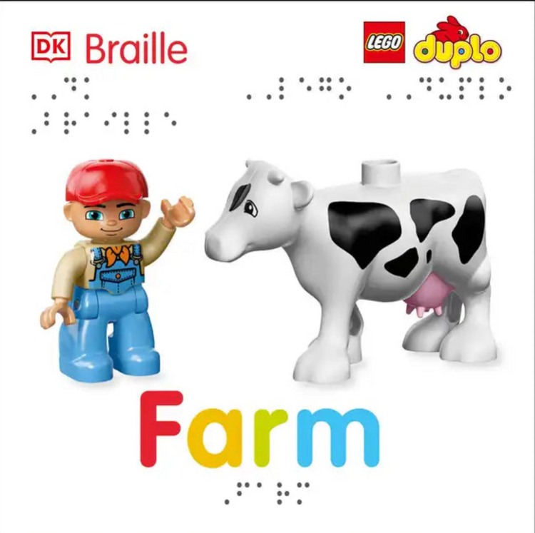 Book cover Lego Duplo Farm in Braille