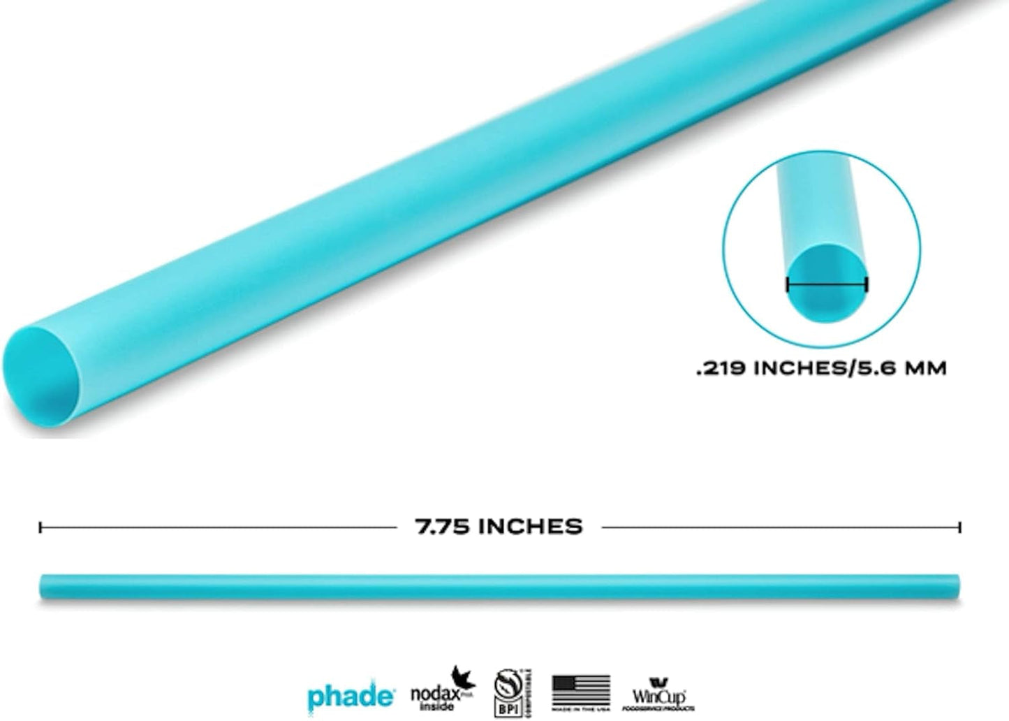 Phade Jumbo Straws – Eco-Friendly, Durable, and Compostable