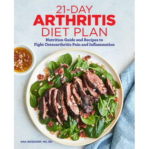 Arthritis diet plan paperback with cover showing salad bowl and bold red title text