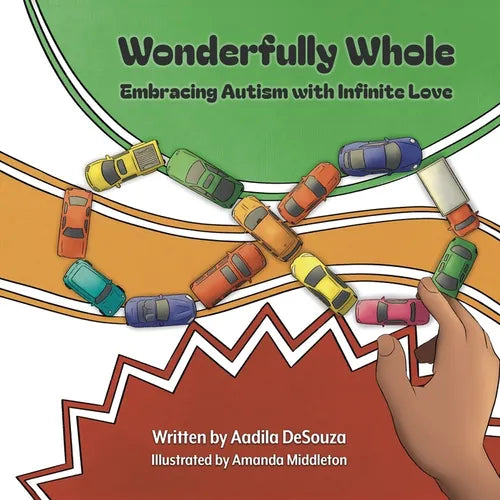 Paperback book cover with colorful cartoon cars and title Wonderfully Whole