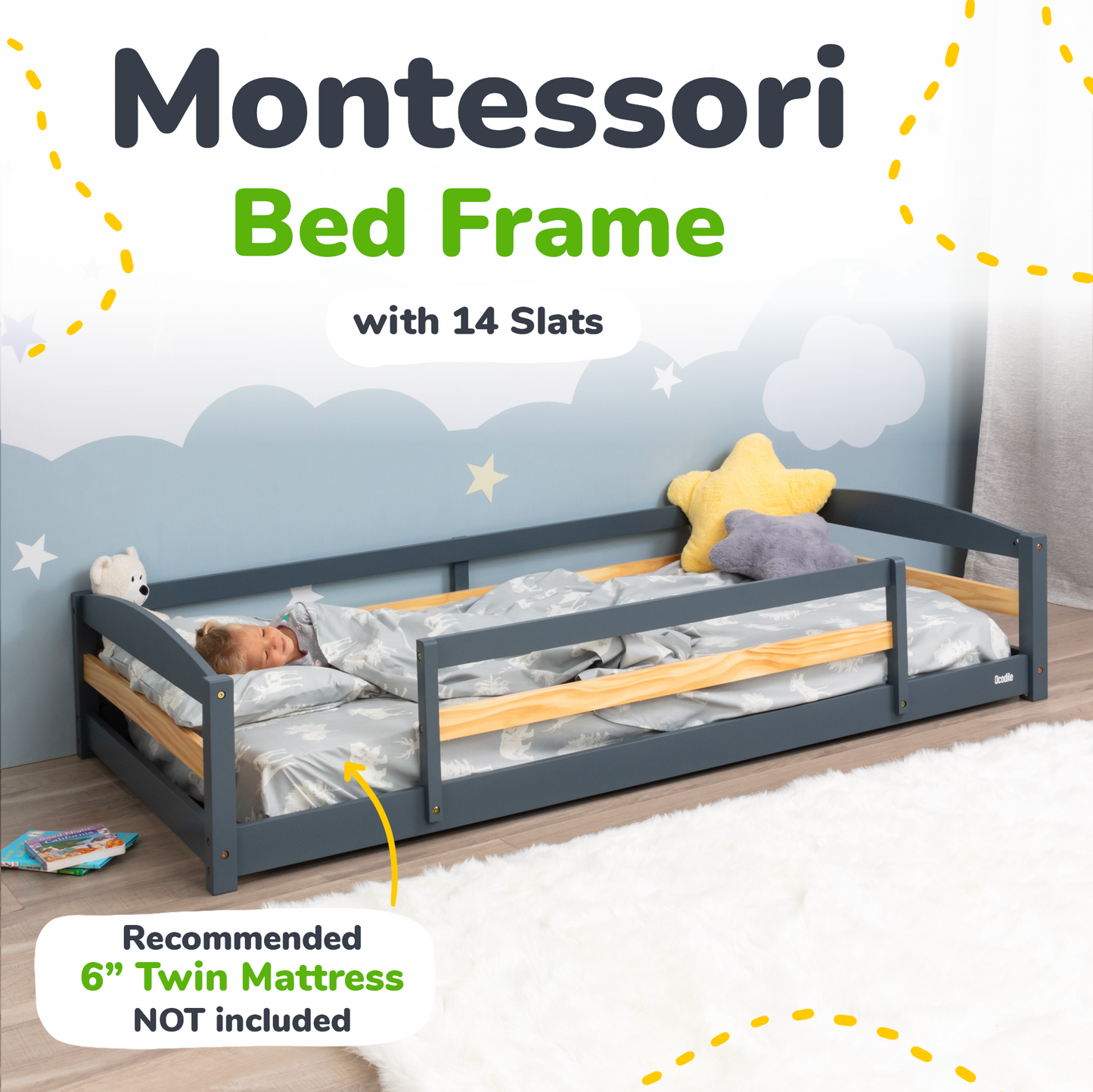 Floor Bed - Twin Size Ocodile.com