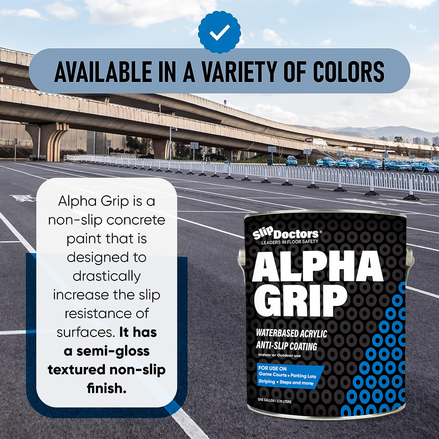 Alpha Grip Non-Slip Stripe and Athletic Court Paint SlipDoctors