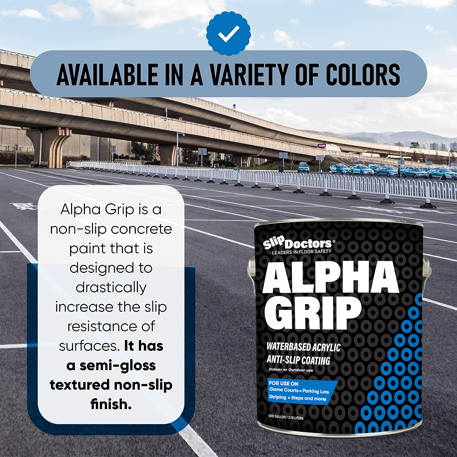Alpha Grip Non-Slip Stripe and Athletic Court Paint SlipDoctors