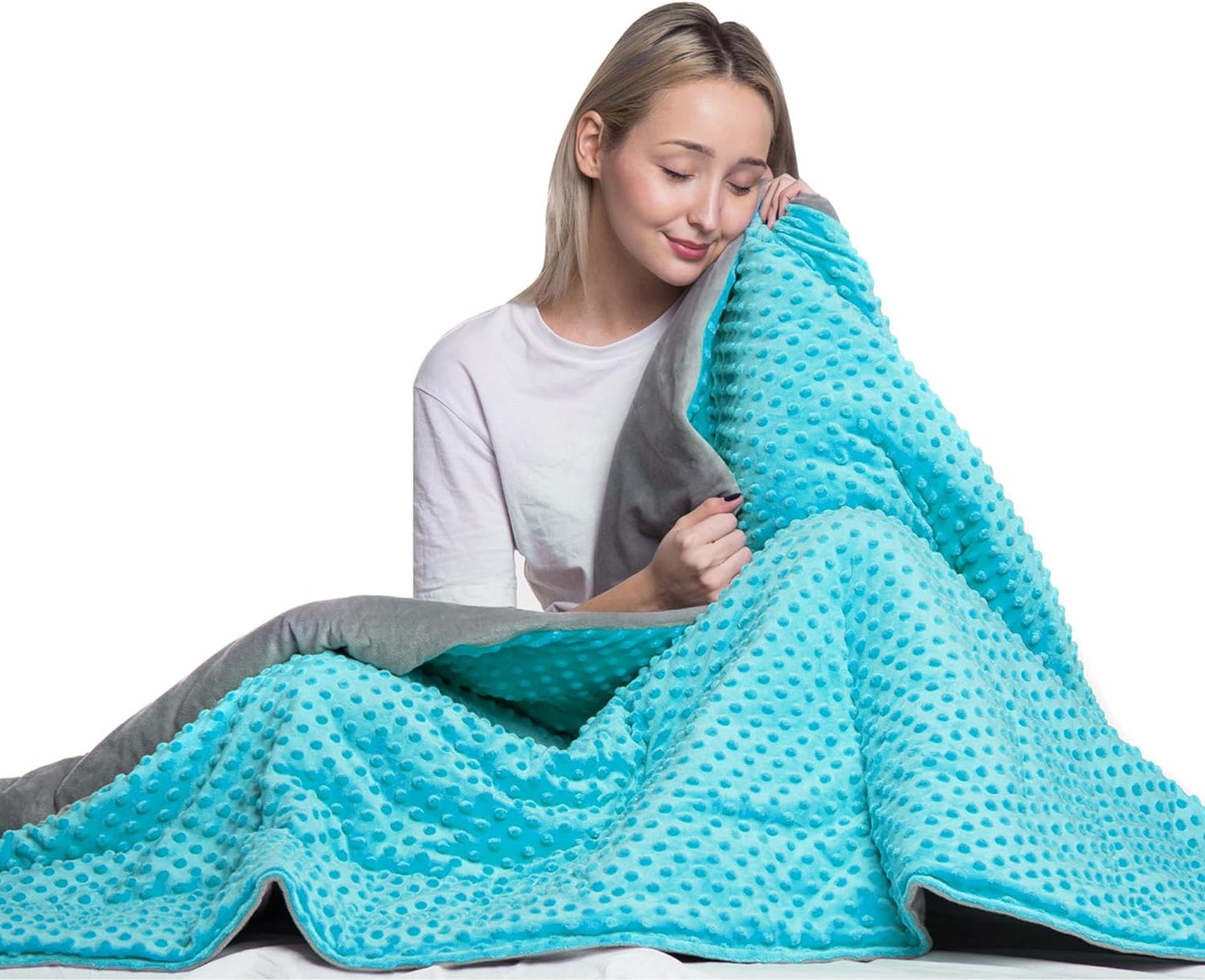10 Lbs 48'' x 72'' Weighted Blanket for Kids with Removable Cover Hazli Collection