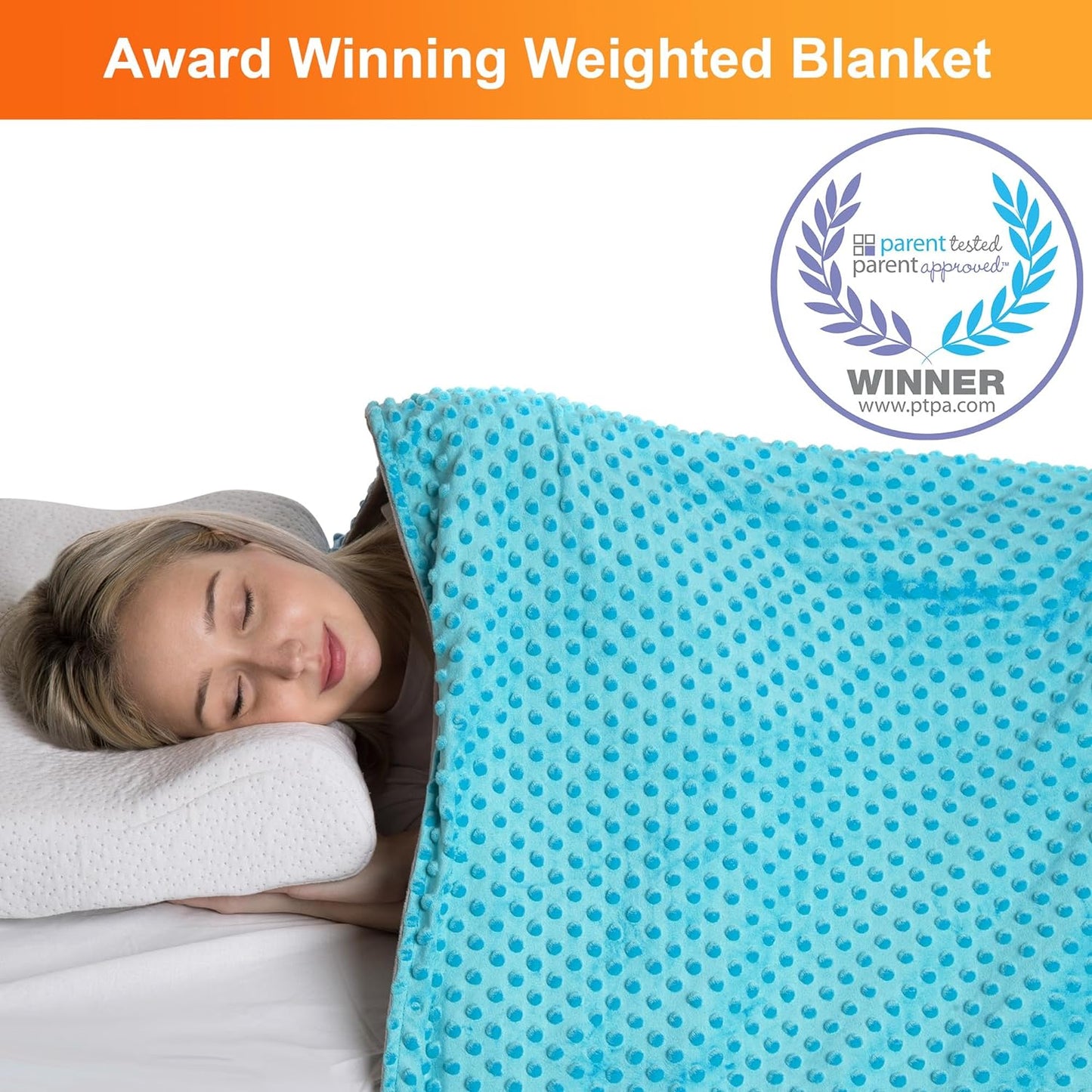 10 Lbs 48'' x 72'' Weighted Blanket for Kids with Removable Cover Hazli Collection